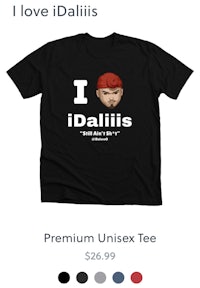 i love dallis premium unbox tee