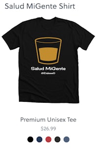 a t - shirt that says salami miguete - premium unisex tee