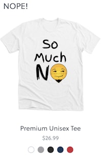 so much no premium unisex tee